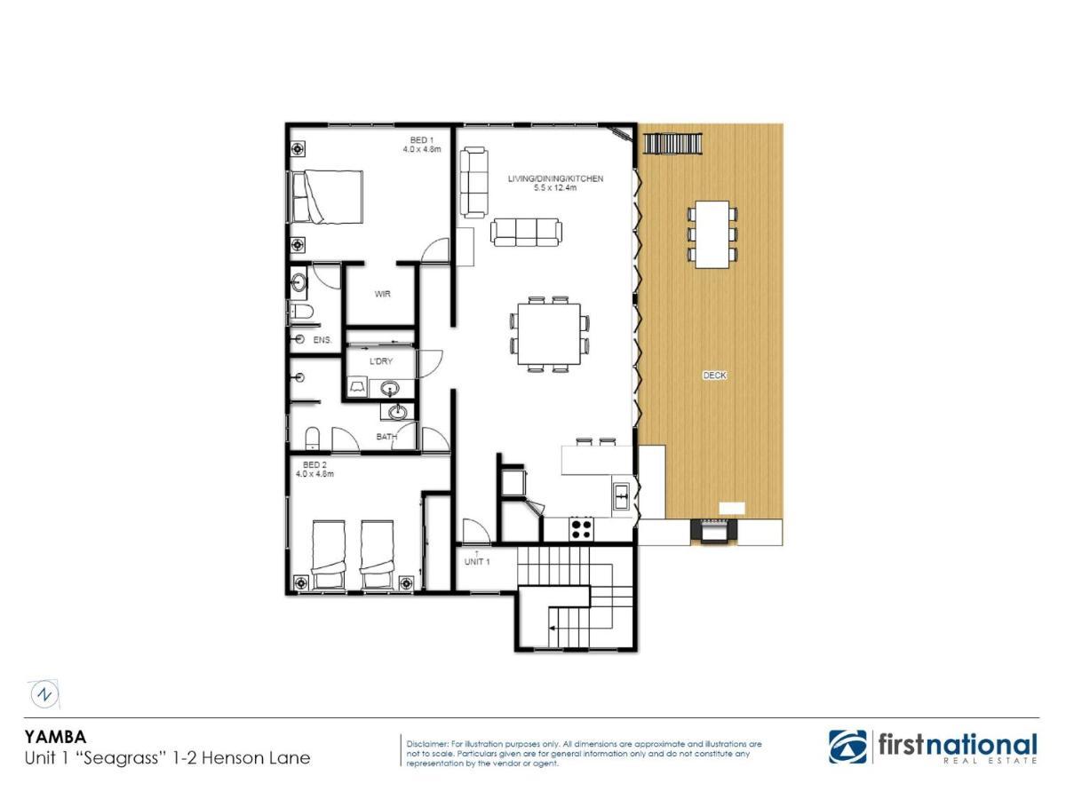 Seagrass Unit 1 Apartment Yamba